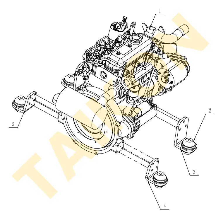 Engine mounts (dampers) — TAIKON LT16 Pro