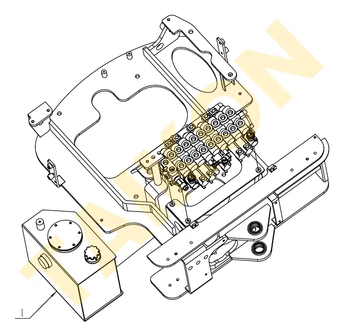Hydraulic tank – installation — TAIKON LT16 Pro