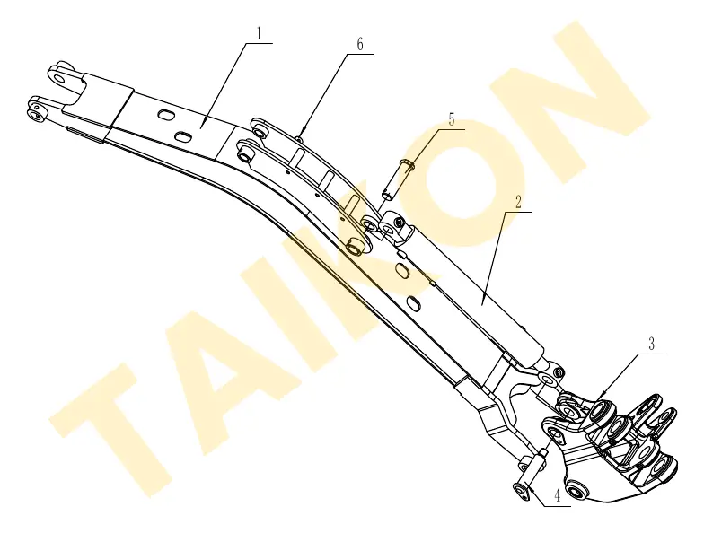 Boom & boom cylinder – installation — TAIKON LT16 Pro