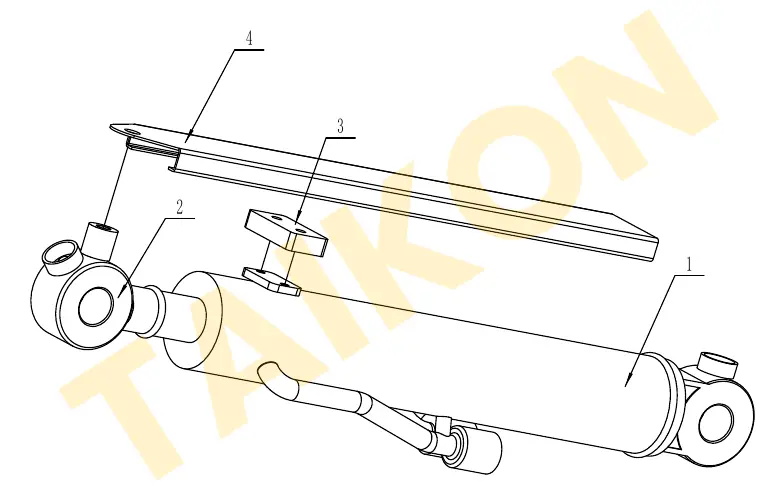 Bucket cylinder — TAIKON LT16 Pro