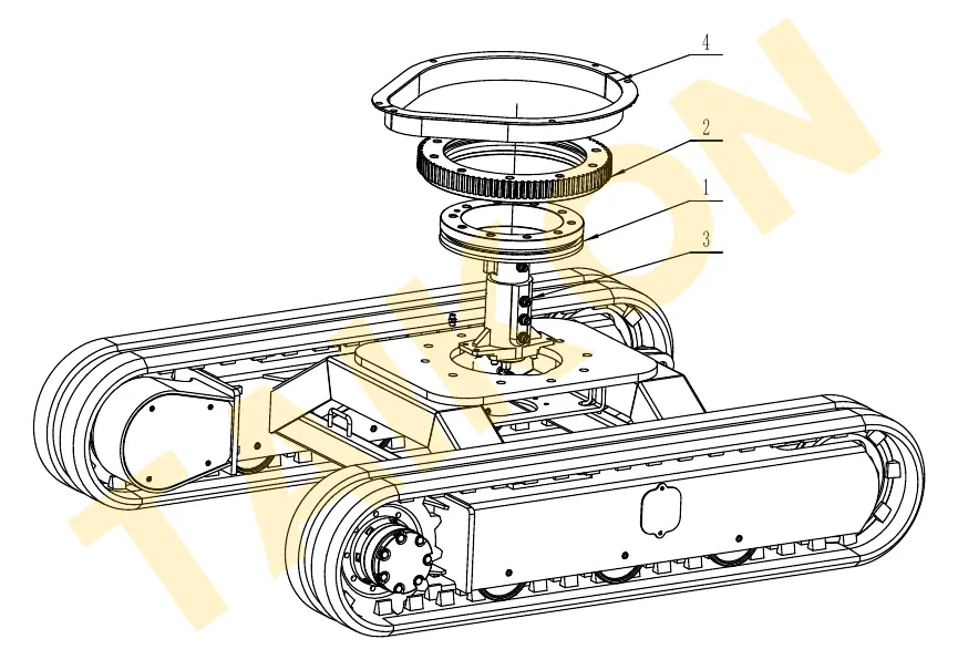 Rotary joint (centre swivel) — TAIKON LT16 Pro